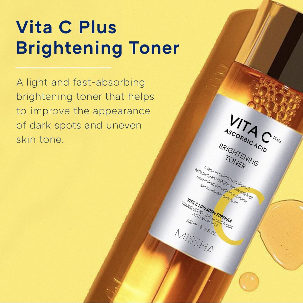 Missha Vita C Plus Brightening Toner 200ml SKINCARE