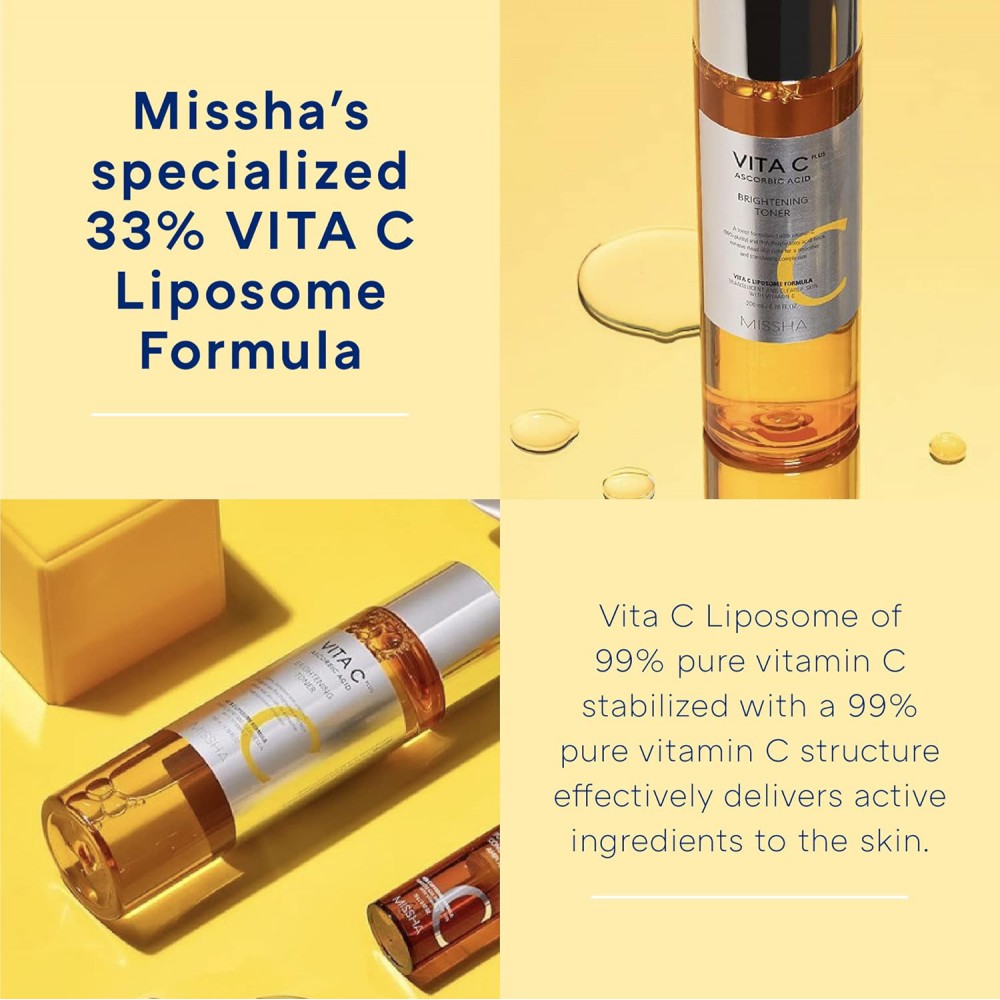 Missha Vita C Plus Brightening Toner 200ml SKINCARE