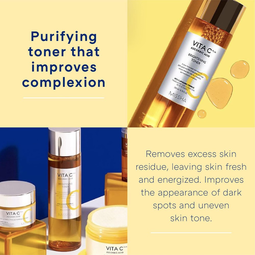 Missha Vita C Plus Brightening Toner 200ml SKINCARE