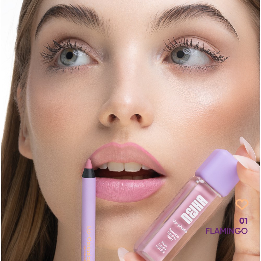 Nejha Combo Matt Lip 01 Flamingo MAKEUP