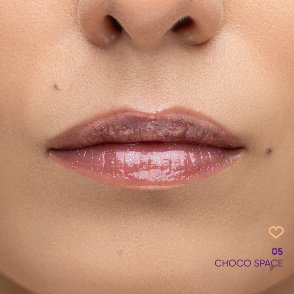 Nejha Diamond Crush Sparkling Lip Oil 05 Choco Space 3ml MAKEUP