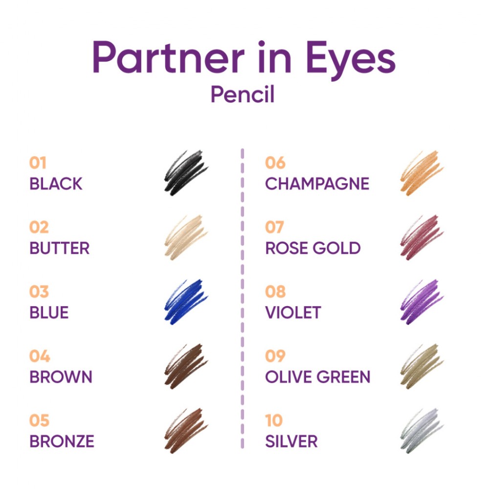 Nejha Partners in Eye Pencil – Waterproof Eye Pencil – 07 Rose Gold MAKEUP