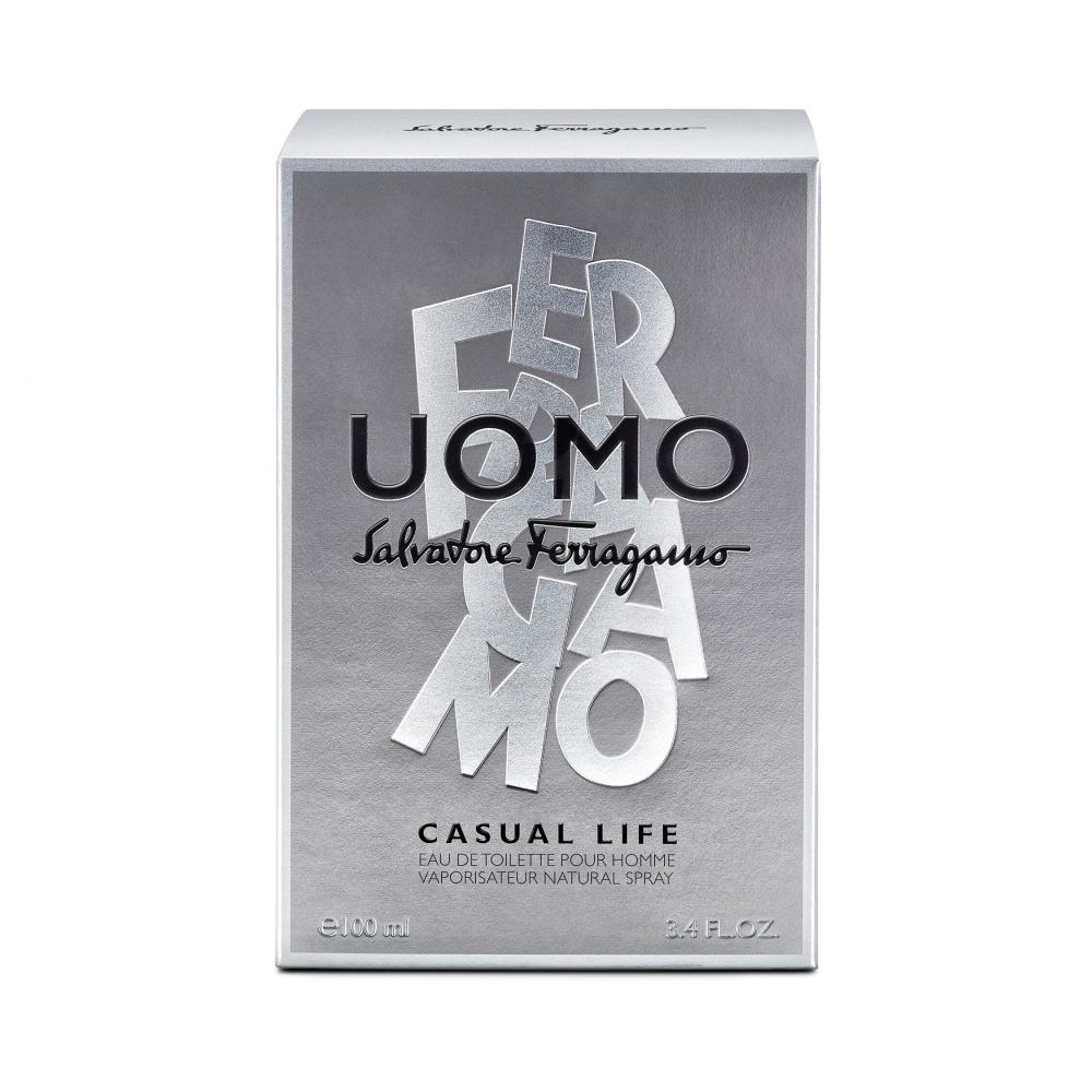 Salvatore Ferragamo Uomo Casual Life Men Eau De Toilette Spray 100ml PERFUMES