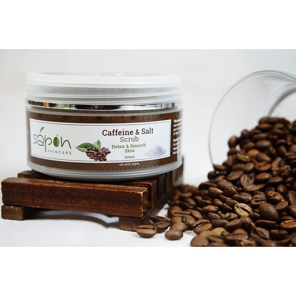 Sapon Caffeine & Salt Scrub Detox & Smooth Skin 200ml Προϊόντα  περιποίησης σώματος