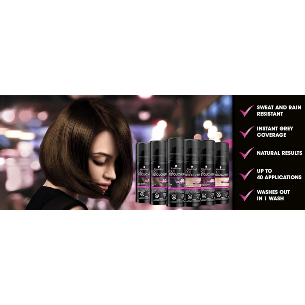 Schwarzkopf Root Retoucher Black 120ml HAIR CARE 