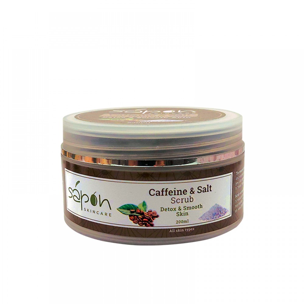 Sapon Caffeine & Salt Scrub Detox & Smooth Skin 200ml Προϊόντα  περιποίησης σώματος
