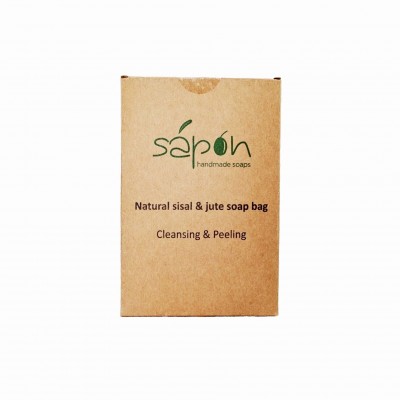 Sapon Φυσικό Πουγκί Σαπουνιού Jute & Sisal-Peeling – 25gr