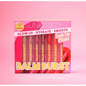 Sunkissed Balm Burst Lush Lip Clicks Gift Set 7 Pack Hydrating Lip Balm (7x2g) MAKEUP