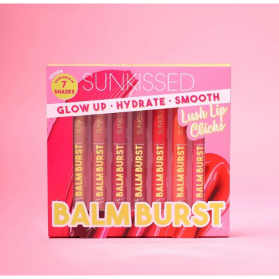 Sunkissed Balm Burst Lush Lip Clicks Gift Set 7 Pack Hydrating Lip Balm (7x2g)