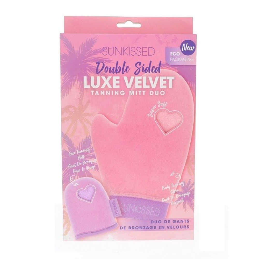 Sunkissed Double Sided Luxe Velvet Tanning Mitt Duo BODY CARE