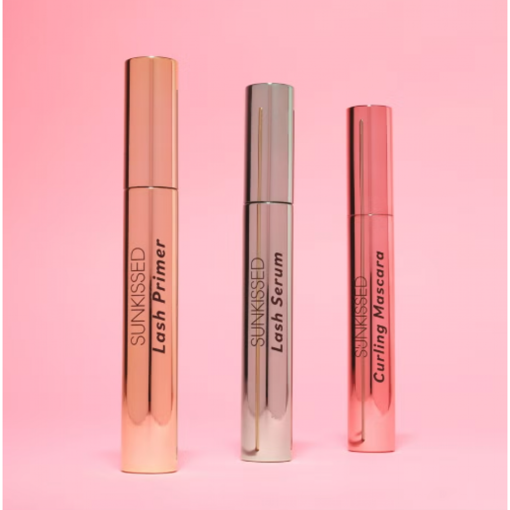 Sunkissed Lash Heaven Care Gift Set 3 Pack Trio Serum, Primer and Curling Mascara (3x10ml) MAKEUP