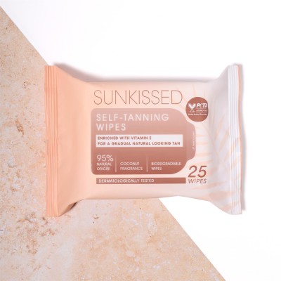 Sunkissed Self-Tanning Wipes Face and Body (25 Pcs)