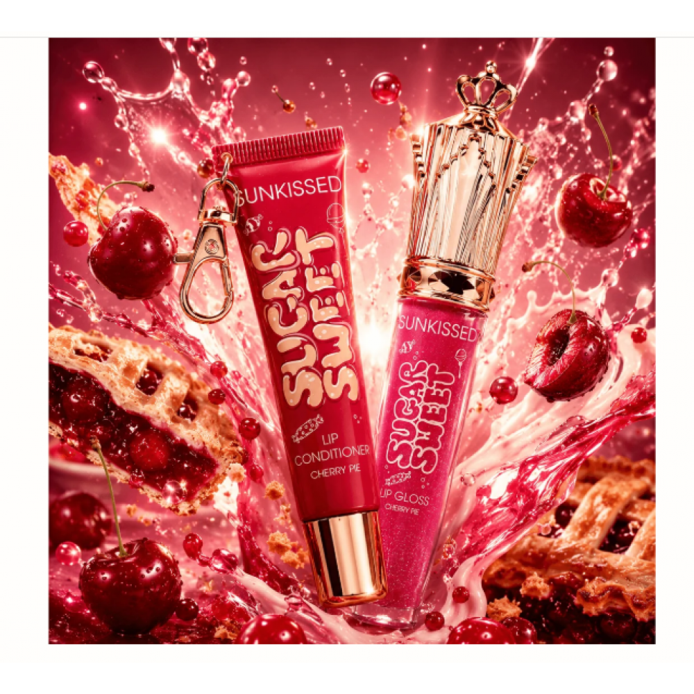 Sunkissed Sugar Sweet Lip Gloss and Conditioner Cherry Pie MAKEUP