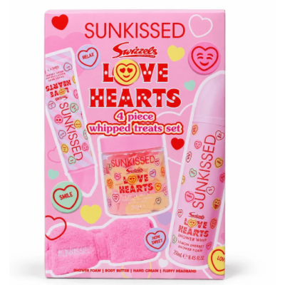 Sunkissed Swizzels Love Hearts 4 Piece Whipped Treats Set