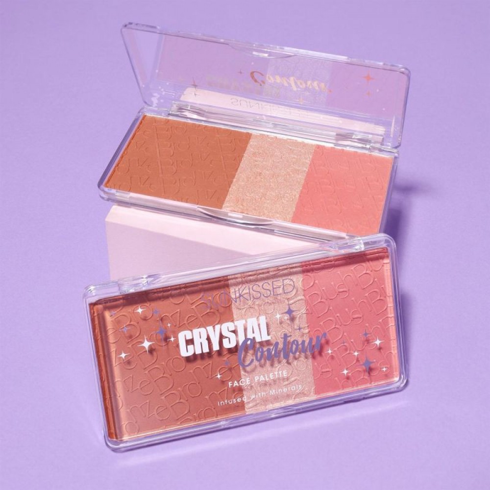 Sunkissed Crystal Contour Bronze - Blush - Highlight Trio (24g) Μακιγιάζ