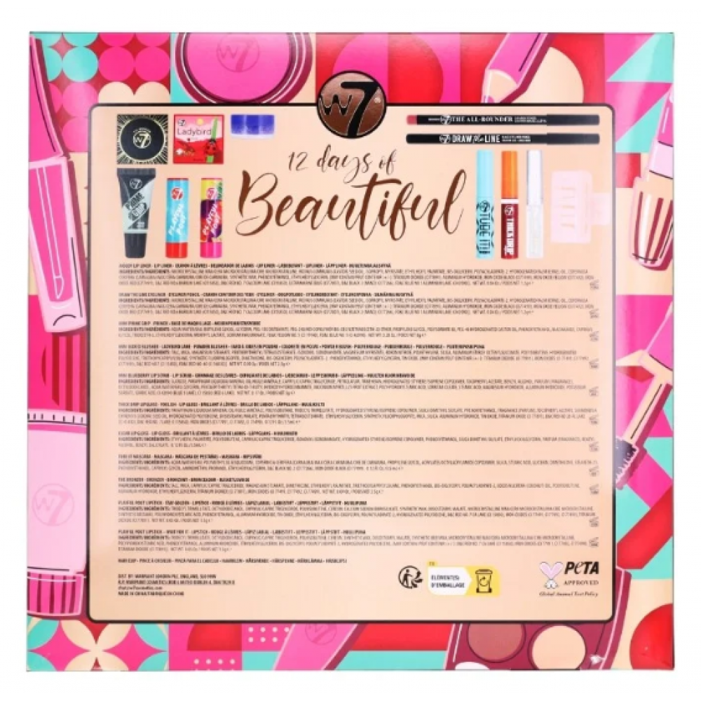 W7 12 Days Of Beautiful Advent Calendar MAKEUP