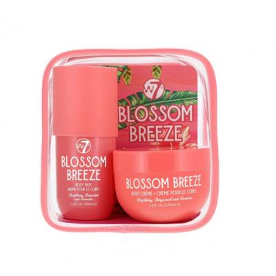 W7 Body Mist and Body Cream Travel Set Blossom Breeze.