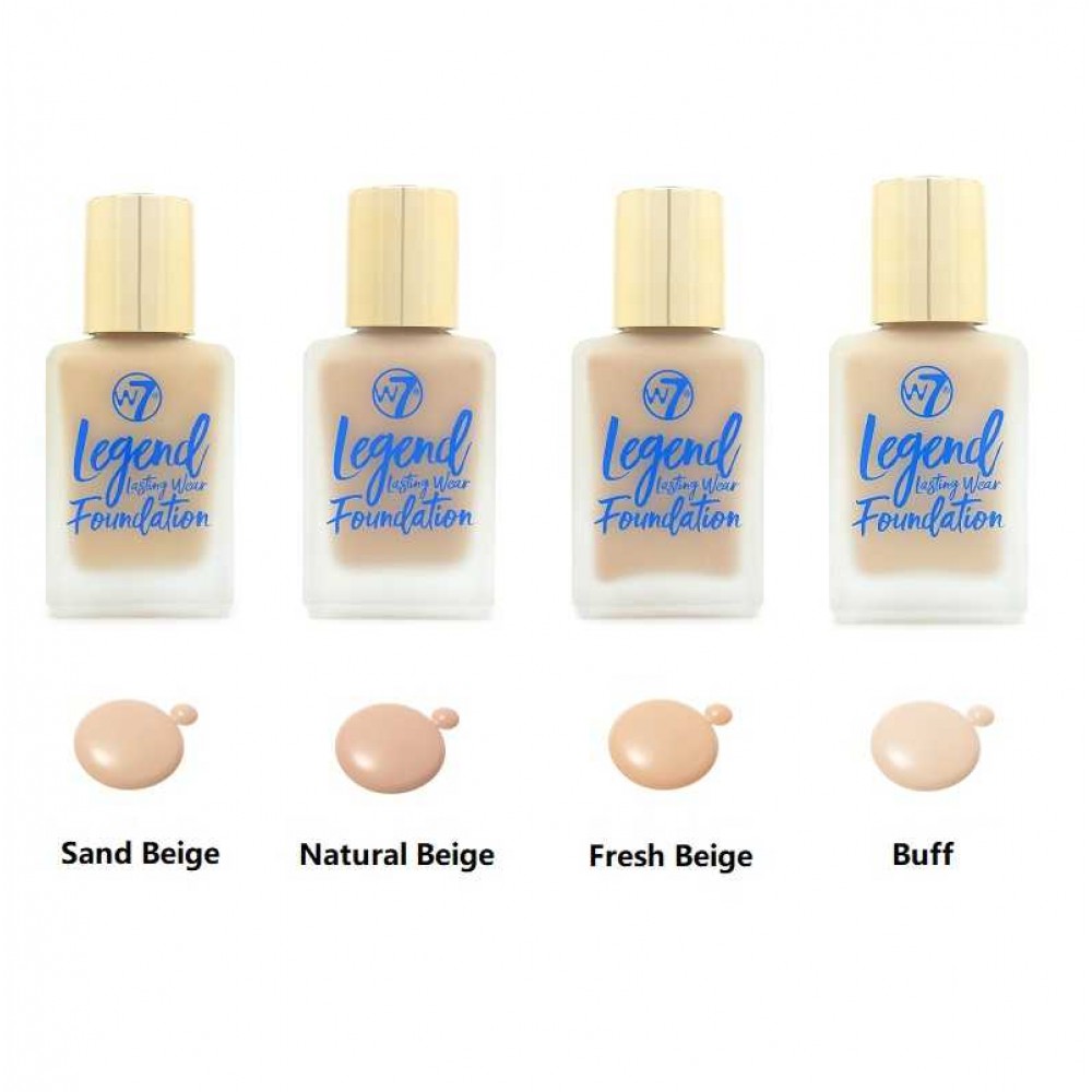 W7 Legend Lasting Wear Foundation - Buff Μακιγιάζ
