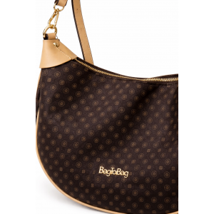 Bag to Bag καφέ τσάντα ώμου με μπεζ λεπτομέρειες ACCESSORIES
