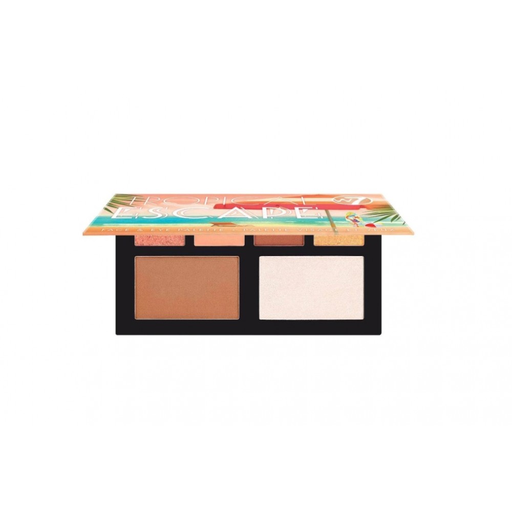 W7 Tropical Escape Face and Eye Palette – Golden Gaze L M Μακιγιάζ