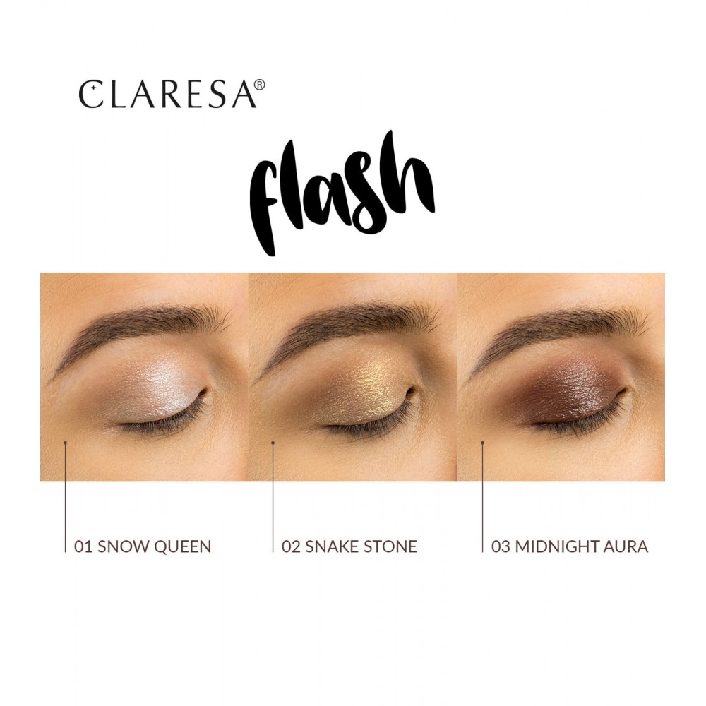 Claresa Flash Sparkling Eyeshadow No 02 Snake Stone (3g) MAKEUP