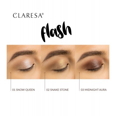 Claresa Flash Sparkling Eyeshadow No 02 Snake Stone (3g)