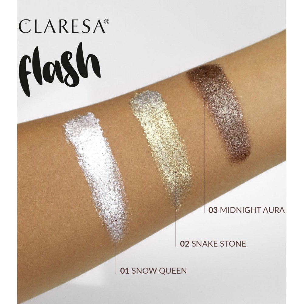 Claresa Flash Sparkling Eyeshadow No 02 Snake Stone (3g) MAKEUP