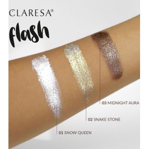 Claresa Flash Sparkling Eyeshadow No 03 Midnight Aura (3g) MAKEUP