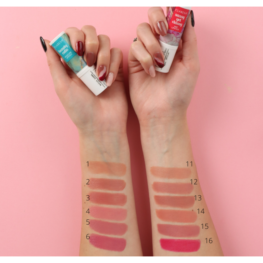 Claresa Beauty Cutie Moisturizing Lipstick No 05 Delicious (4.2g) MAKEUP