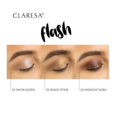 Claresa Flash Sparkling Eyeshadow No 01 Snow Queen (3g)