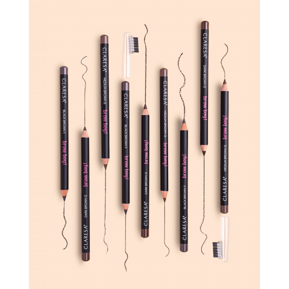 Claresa Brow Boy! Long Lasting Eyebrow Pencil No 13 Medium Brown MAKEUP