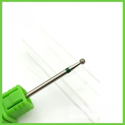 Διαμαντόφρεζα Combi Manicure Πράσινη Μπίλια Διάμετρος 2mm