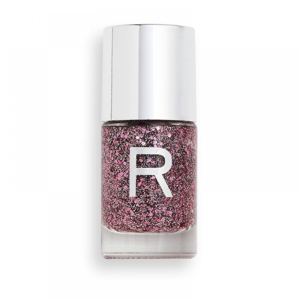 Makeup Revolution Glitter Crush Nail Polish Pink Dream Kiss Προϊόντα Νυχιών 