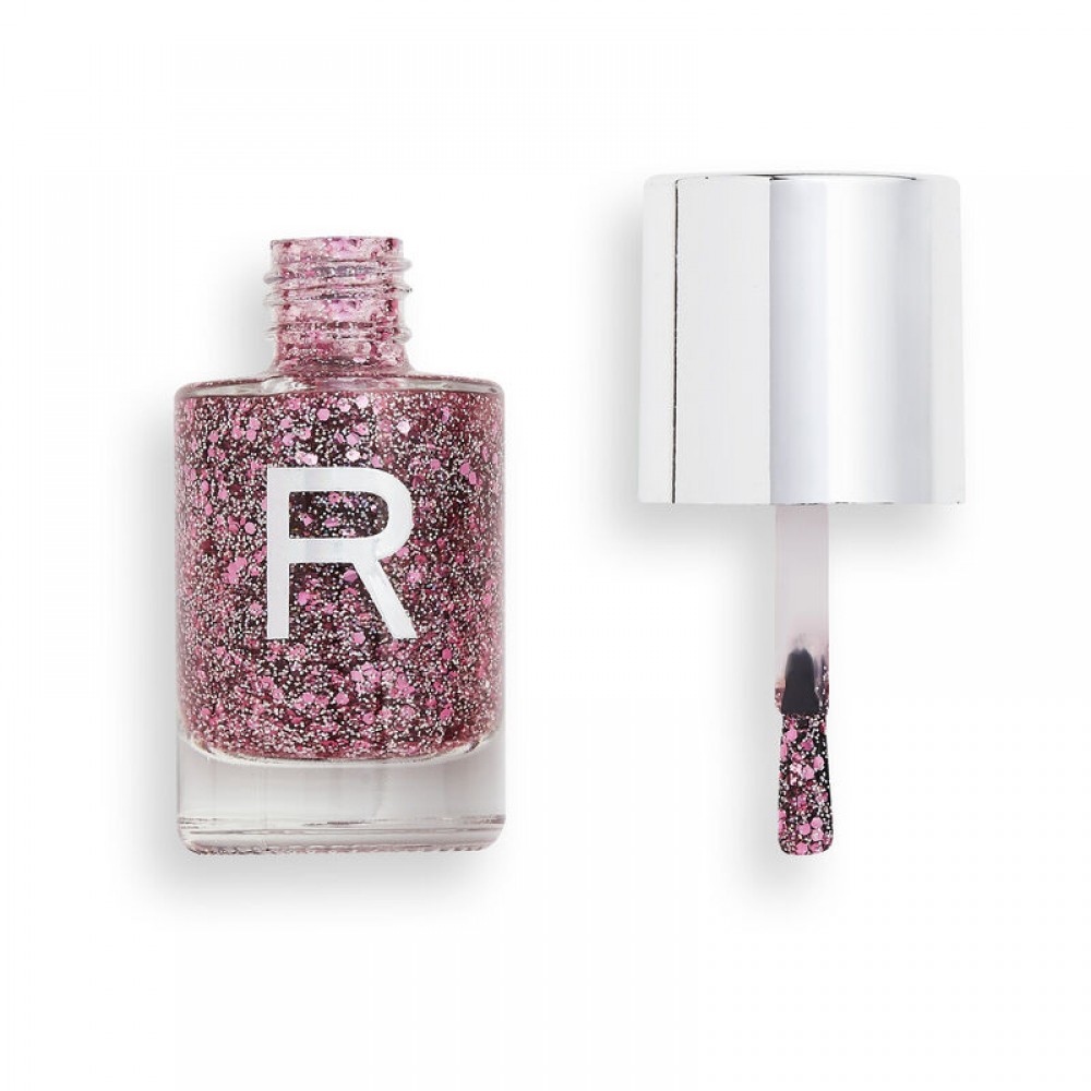 Makeup Revolution Glitter Crush Nail Polish Pink Dream Kiss Προϊόντα Νυχιών 