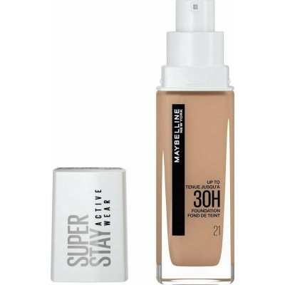 Maybelline SuperStay Active Wear 30H Full Coverage Foundation No 21 Nude Beige (30ml)
