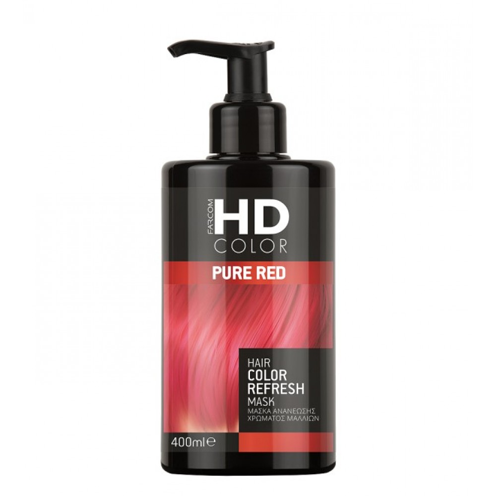 Farcom HD Hair Color Refresh Mask Pure Red 400ml Προϊόντα  μαλλιών
