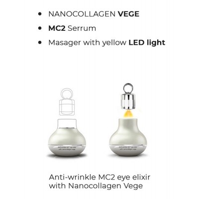 HiSkin SkinLed Anti-Wrinkle MC2 Eye Elixir With Nanocollagen Vege 15ml
