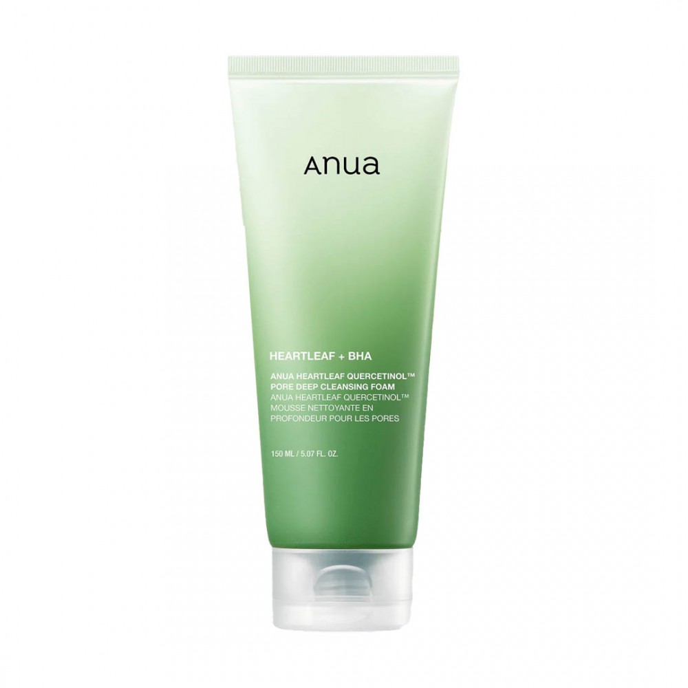 Anua Heartleaf and BHA Quercetinol Pore Deep Cleansing Foam 150ml SKINCARE