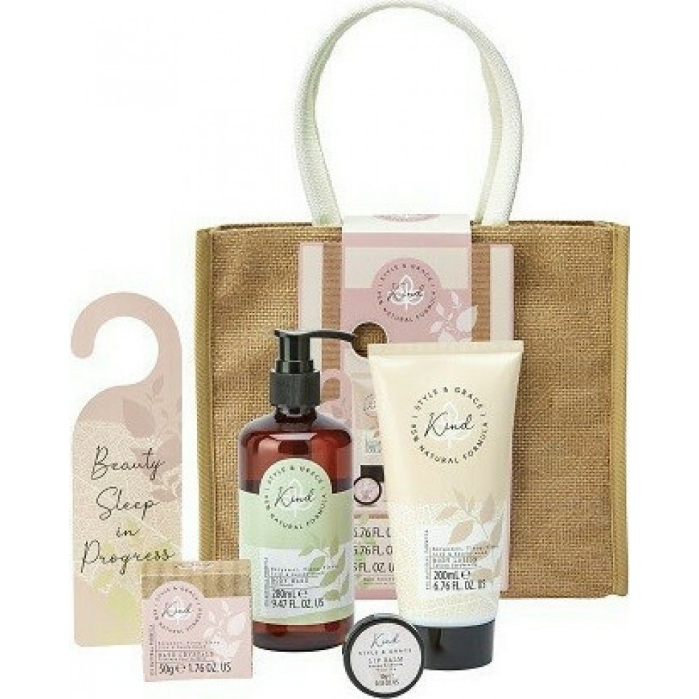 Style and Grace Kind Blockbuster Bag Set Natural Eco Packaging (650ml) BODY CARE