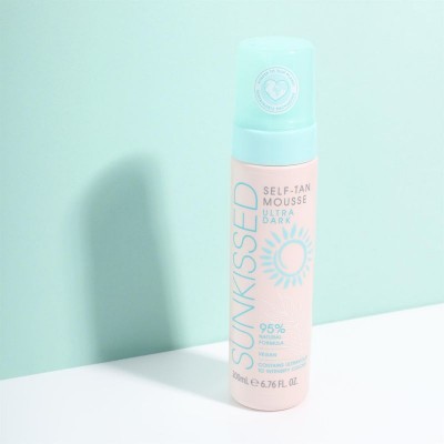 Sunkissed Self Tan Mousse 95% Natural Ingredients Ultra Dark 200ml