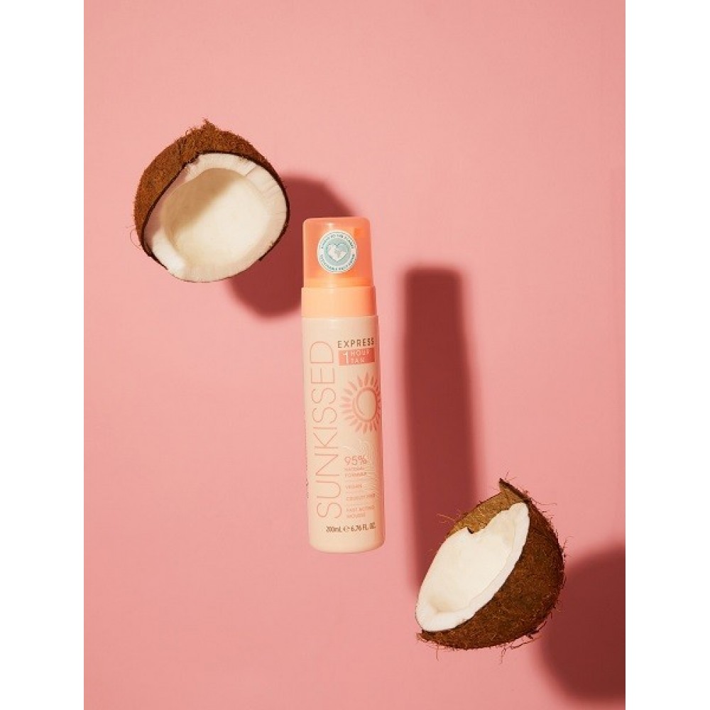 Sunkissed Express 1 Hour Tan Mousse 95% Natural Ingredients Light - Ultra Dark 200ml Προϊόντα Μαυρίσματος