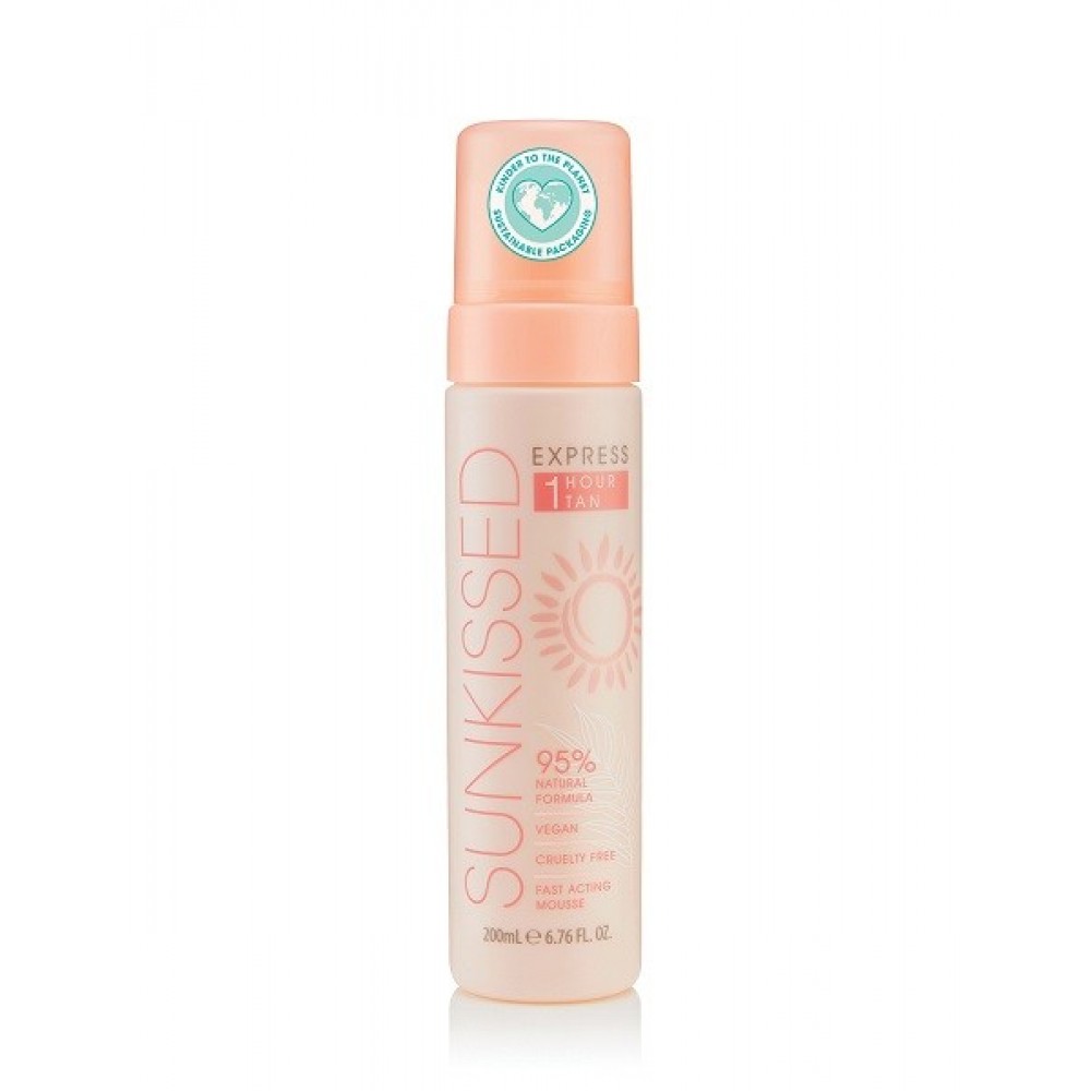 Sunkissed Express 1 Hour Tan Mousse 95% Natural Ingredients Light - Ultra Dark 200ml Προϊόντα Μαυρίσματος