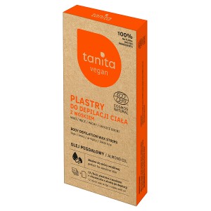 Tanita Vegan Body Wax Strips With Almond Oil (12pcs) Αποτριχωτικά