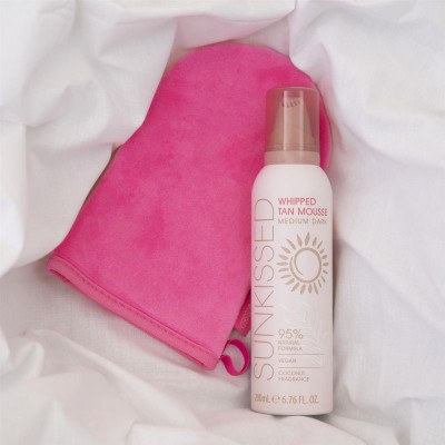 Sunkissed Whipped Self Tan Mousse Medium-Dark 95% Natural Formulation 200ml